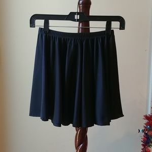 Natalie Dancewear, One Size, Black, Short Dance Skirt